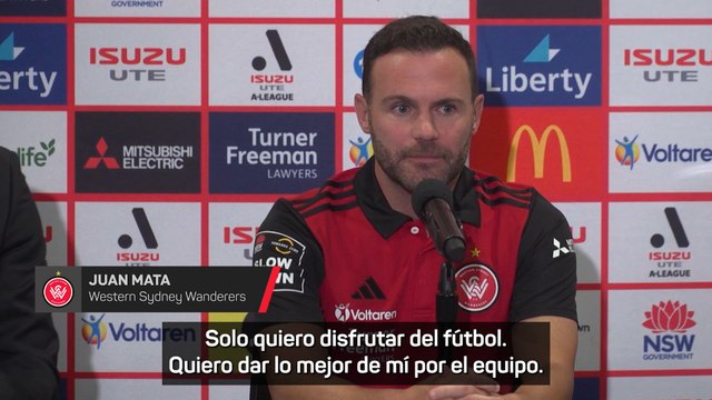 JUAN MATA, PRESENTACIÓN con el WESTERN SYDNEY WANDERERS: Tengo hambre por el FÚTBOL