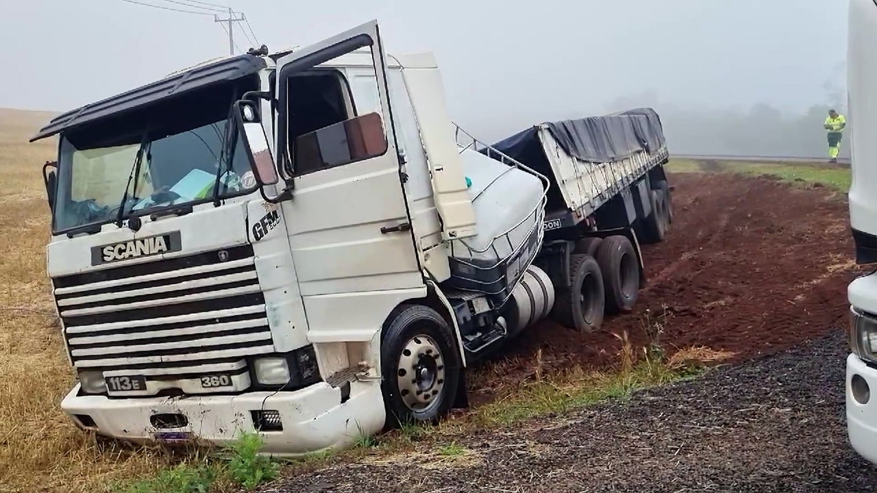 Muita neblina: acidentes em sequência na BR-277 em Céu Azul deixam motoristas em alerta