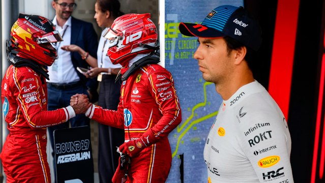 Checo Pérez tras la clasificación del GP Azerbaiyán: Hoy Ferrari ha estado en otra liga