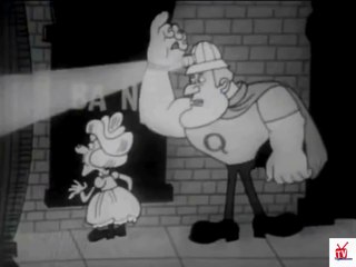 1960s Quake cereal TV commercial - Quake & his momma and a bank robber