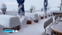 More than a meter of snow in the last days of summer in the Austrian Alps