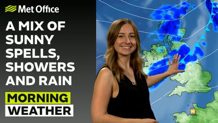 Met Office Morning Weather Forecast 15/09/24 - Mix of showers and sunshine