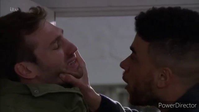 Emmerdale Nate Robinson Grabs & Threatens Jamie Tate 6th April 2020