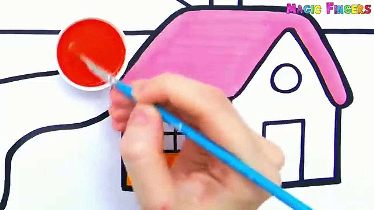 Scenery Drawing, Painting and Coloring for Kids & Toddlers _ Basic Pictures #208