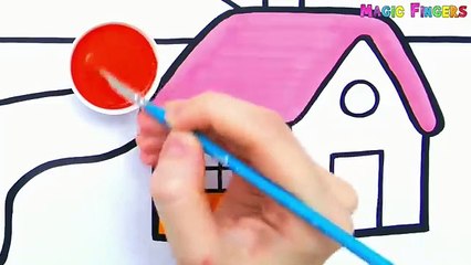 Scenery Drawing, Painting and Coloring for Kids & Toddlers _ Basic Pictures #208