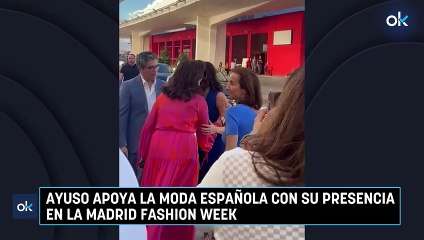 Ayuso apoya la moda española con su presencia en la Madrid Fashion Week