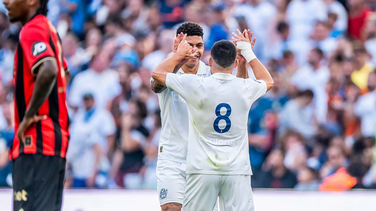 OM 2-0 Nice : Les buts
