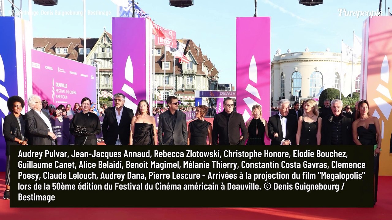 Mélanie Thierry sublime en velours sur le tapis rouge de Deauville, Benoît Magimel amoureux...  (PHOTOS)