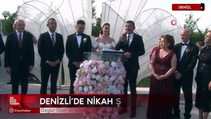 Özgür Özel ve Kemal Kılıçdaroğlu nikah şahidi oldu