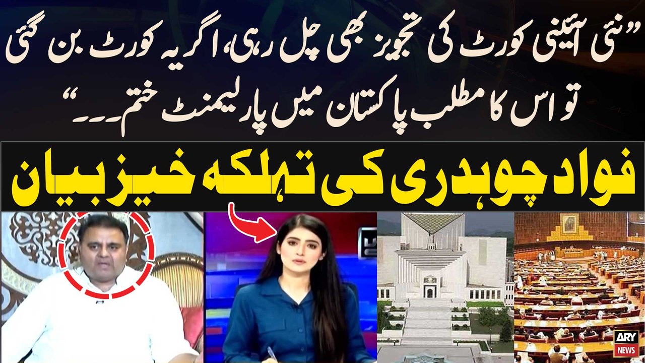 "Agar Yeh Constitutional Amendment Hogai Tu...", Fawad Chaudhry Raises Concerns