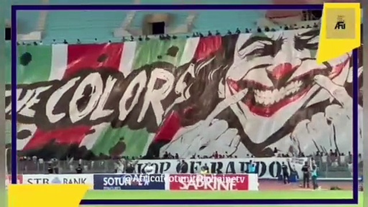 #COUPEDELACAF  #StadeTunisien  #USMALGER ⚫ les tifos des deux clubs ⚽
