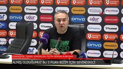 Fatih Serkan Albayrak: Almış aldığımız 3 puan bizim için sevindirici