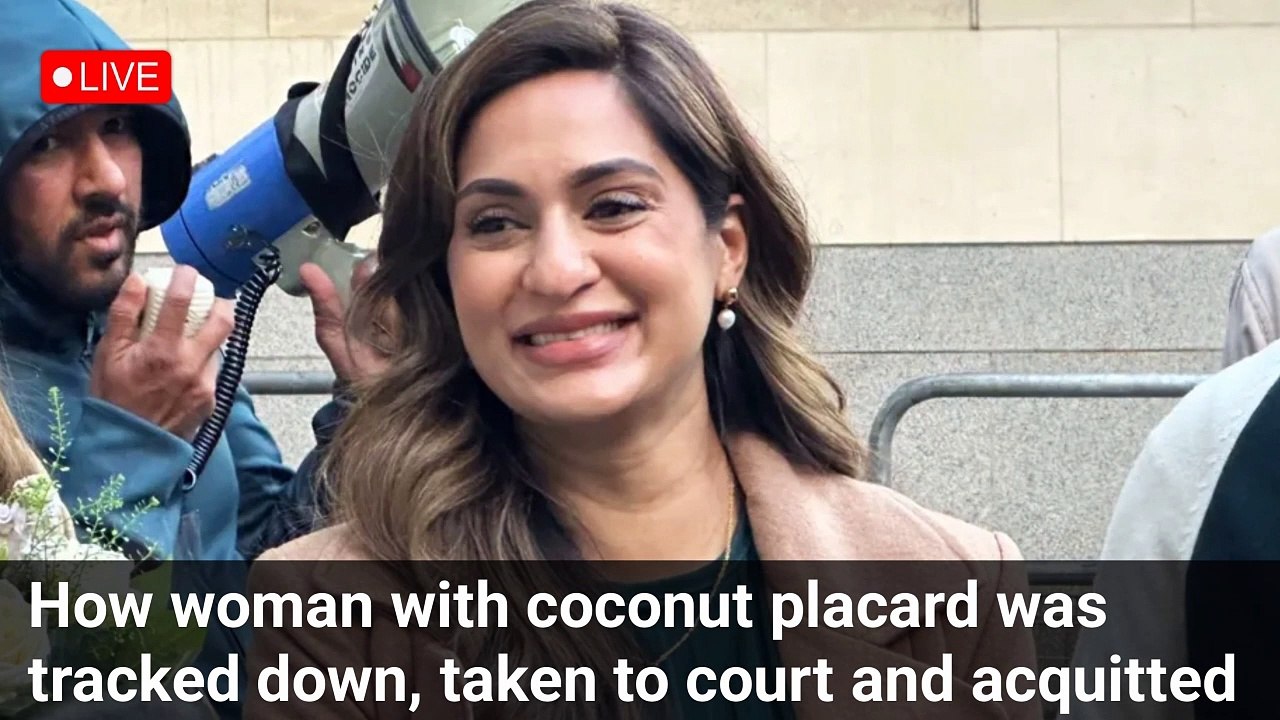How woman with coconut placard was tracked down, taken to court  and acquitted |BBC news live | Google news live