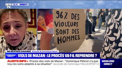 Béatrice Zavrro (avocate de Dominique Pelicot): "On n'a pas mis en œuvre les moyens médicaux qui pourraient être administrés à monsieur Pelicot"