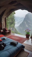 Resort room is the ultimate haven on a rainy day.