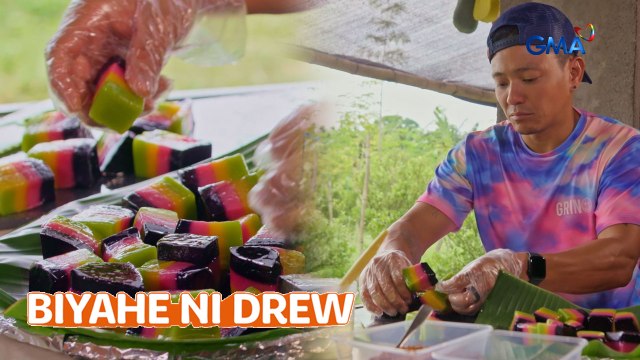 Paghahanda ng makukulay na kakanin sa Batangas, susubukan ni Biyahero Drew! | Biyahe ni Drew