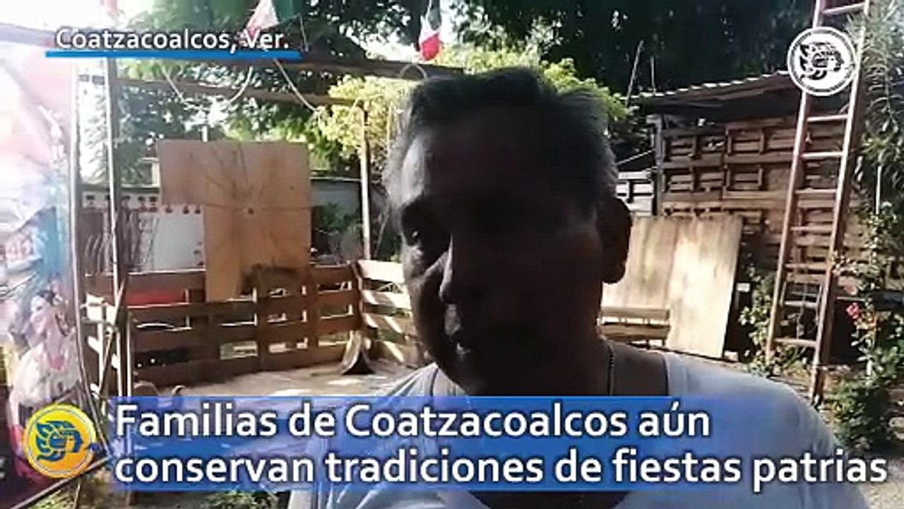 Familias de Coatzacoalcos aún conservan tradiciones de fiestas patrias