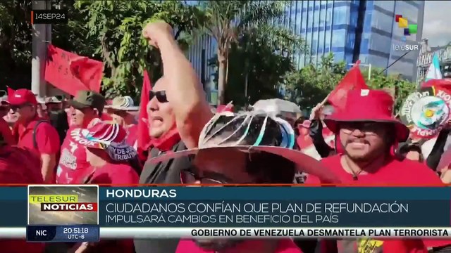 Ciudadanos se movilizaron en respaldo a la presidenta Xiomara Castro