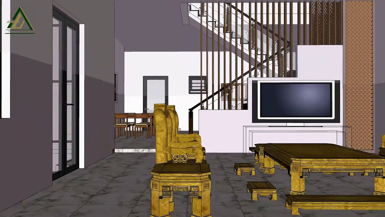 NHÀ PHỐ 2 TẦNG, 2 MẶT TIỀN DIỆN TÍCH 12 X 20M, BỐ TRÍ 04 PHÒNG NGỦ, NỘI THẤT SANG TRỌNG, HIỆN ĐẠI