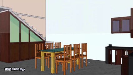 NHÀ GÁC LỬNG 5x25, KIỂU HIỆN ĐẠI ĐẸP SANG TRỌNG, THIẾT KẾ SKETCHUP, DIỄN HỌA LUMION