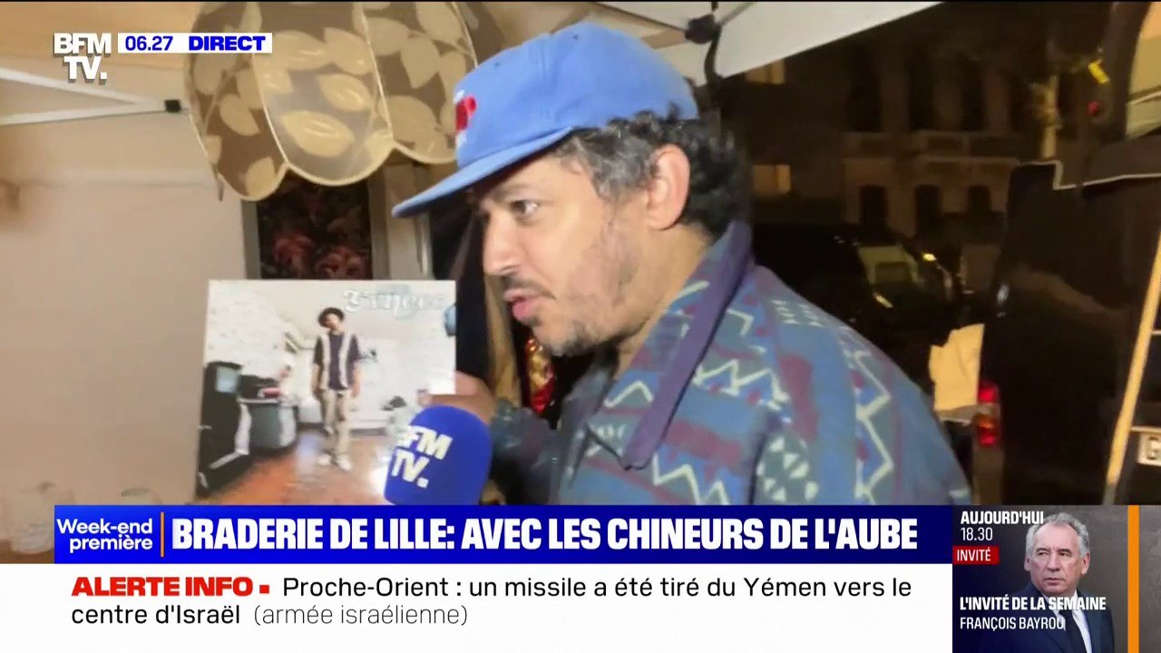 Braderie de Lille: des chineurs insomniaques arpentent les allées la nuit