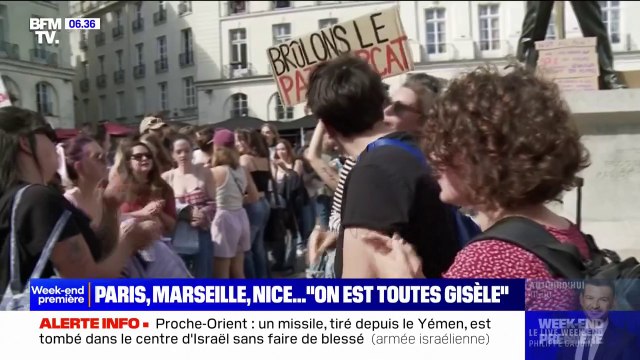 On est toutes Gisèle , des milliers de personnes réunies à travers la France en soutien à Gisèle Pélicot