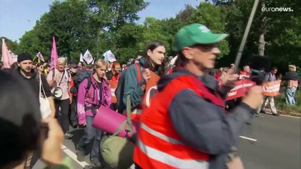 نشطاء من حركة "تمرد ضد الانقراض" يغلقون الطريق السريع في لاهاي احتجاجًا على دعم الوقود الأحفوري