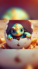 A Tiny Turtle's Adventure- From Hatchling to Ocean Explorer