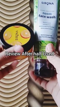 Sirona Neem Face Wash & Vitamin C Cream Combo pack Review