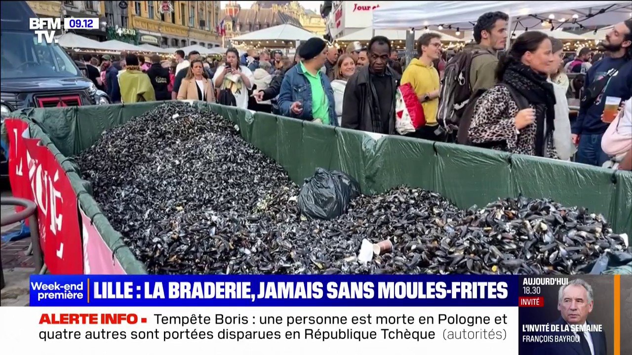 Braderie de Lille: les moules-frites toujours stars de l'événement
