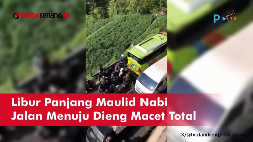 Libur Panjang Maulid Nabi 2024, Jalan Menuju Dieng Macet Total