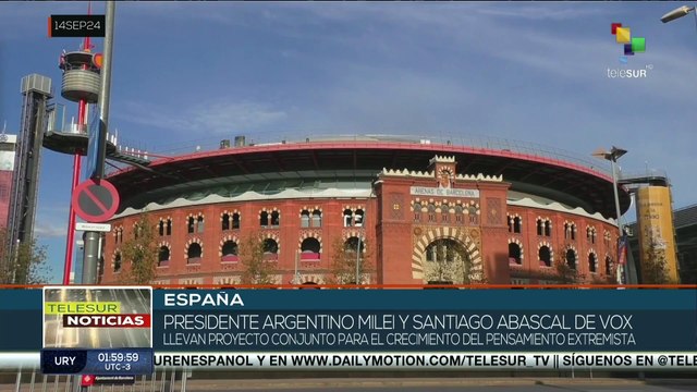 Presidente de Argentina Javier Milei y Santiago Abascal de VOX llevan proyecto conjunto para el crecimiento del pensamiento extremista