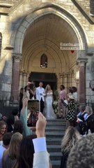 Mariage de Norman Thavaud et Martha Gambet, vidéo de Joalukas Noah publiée dans sa story Instagram.