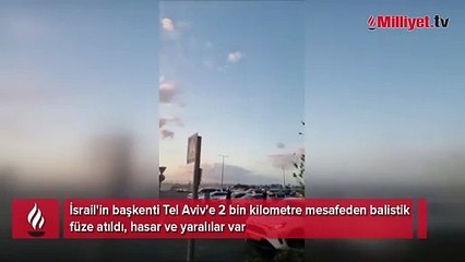 Tel Aviv'e 2 bin kilometreden füze