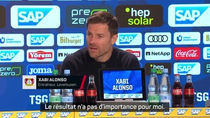 Leverkusen - Alonso : "Le résultat n'a pas d'importance pour moi"