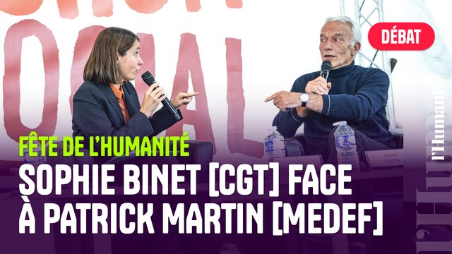 « Le 1er octobre, on va chercher dans la rue les augmentations de salaires promises par Patrick Martin ! » Sophie Binet (CGT) face au patron du Medef : le débat choc de la Fête de l’Humanité