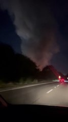 Firefighters tackling huge blaze at recycling centre as 'loud bangs' heard