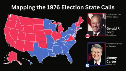 Mapping the State Calls for the 1976 US Presidential Election