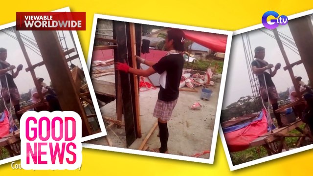 Lalaking PWD, nagtatrabaho bilang isang construction worker | Good News
