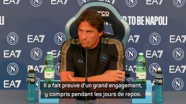 Naples - Conte : "Pendant la trêve, Lukaku a fait preuve d'un grand engagement"