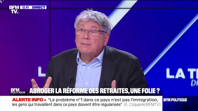 Pour Éric Coquerel (LFI): C'est un problème de donner une victoire sociale à un mouvement qui propose une politique proche de celle de Macron