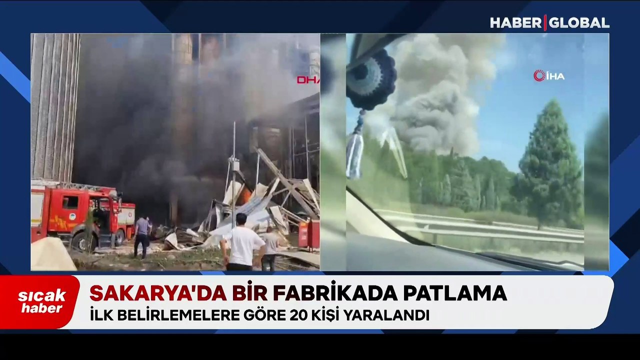 Sakarya'da makarna fabrikasında patlama! Çok sayıda ekip sevk edildi, yaralılar var