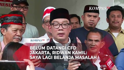 Alasan Ridwan Kamil Belum Datangi CFD Jakarta: Saya Lagi Belanja Masalah Jakarta
