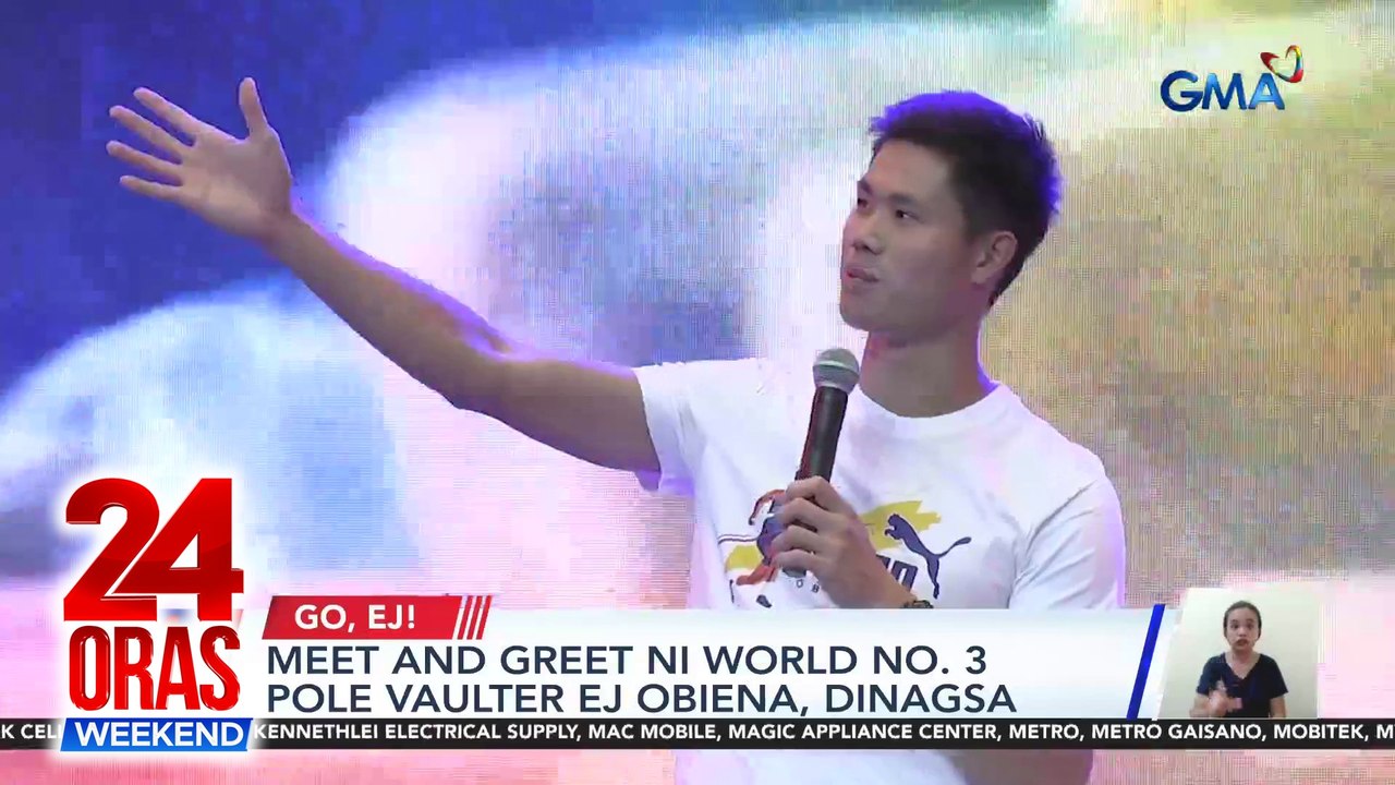 Meet and greet ni World no. 3 Pole Vaulter EJ Obiena, dinagsa | 24 Oras Weekend
