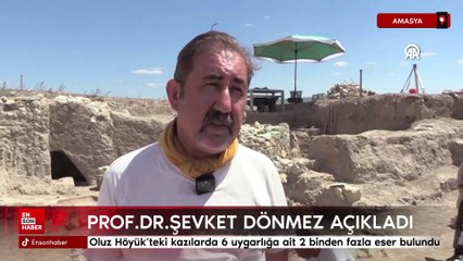 Şevket Dönmez: Oluz Höyük'teki kazılarda 6 uygarlığa ait 2 binden fazla eser bulundu