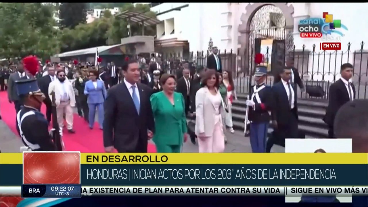 Inician actos conmemorativos por los 203 años de independencia de Honduras