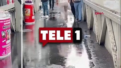 İstanbul'da sağanak yağış zor anlar yaşattı!