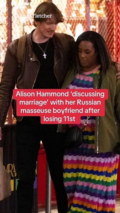 Alison Hammond has began discussing marriage, with her Russian masseuse boyfriend David, after losin