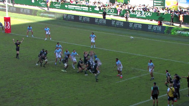 TOP 14 - Essai de Aymeric LUC 2 (SP) - Section Paloise - Aviron Bayonnais