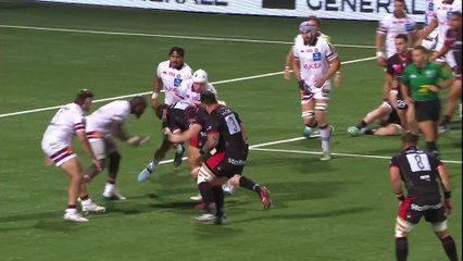 TOP 14 - Essai de Beka SAGINADZE (LOU) - LOU Rugby - Union Bordeaux-Bègles